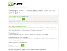 Tablet Screenshot of onlinesingles.com.au
